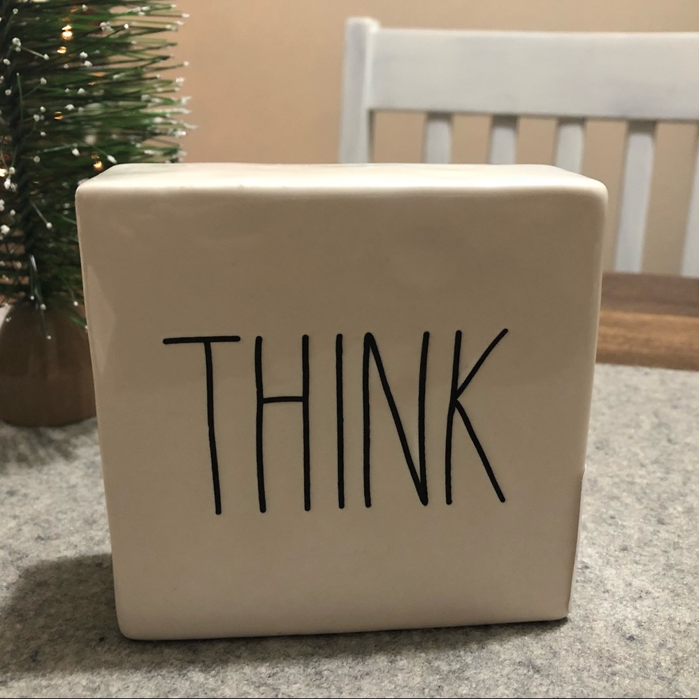 Rae Dunn Paper Weight Think / Evolve